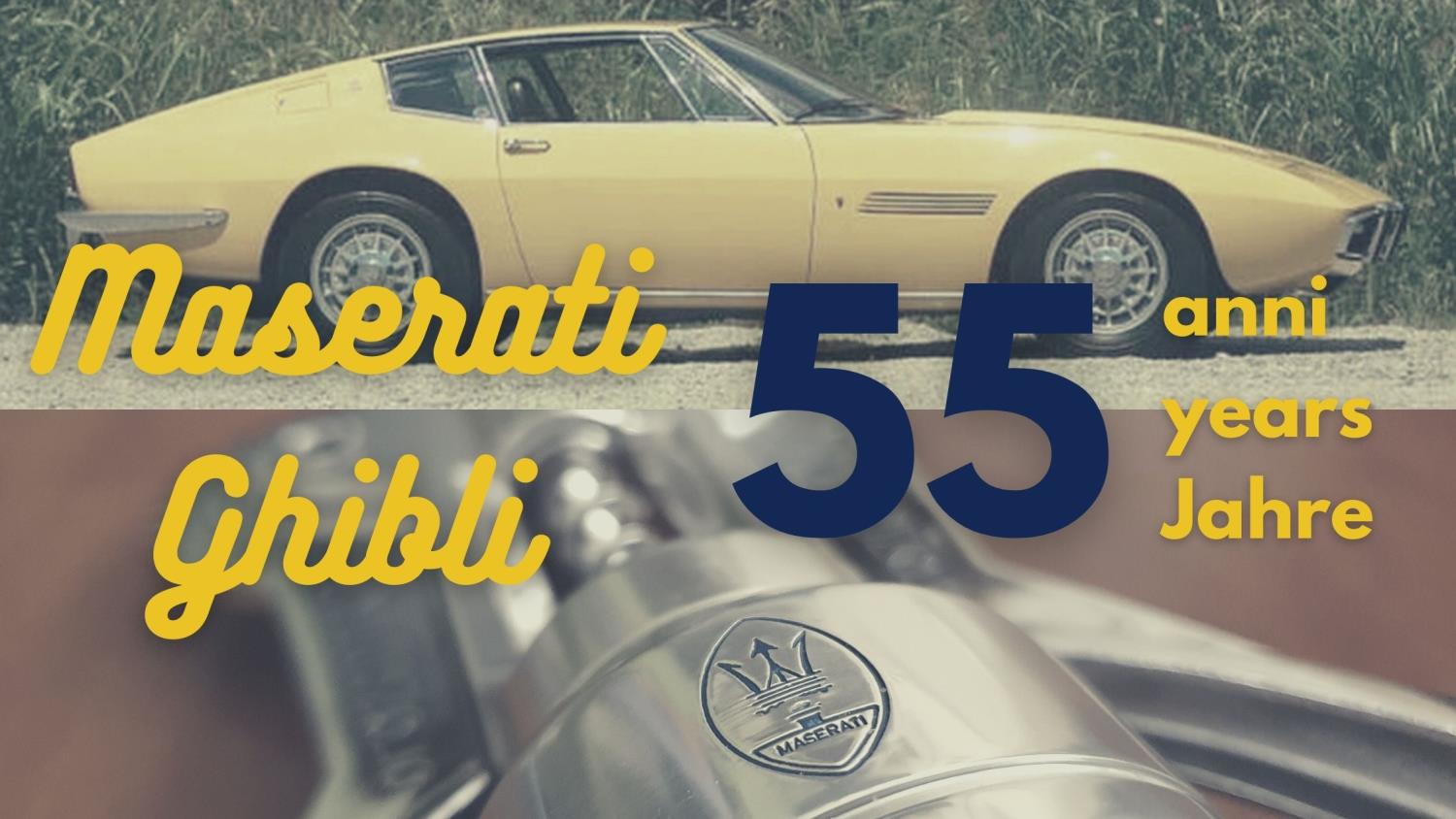 The Maserati Ghibli is 55 years old